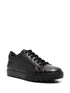 crocodile-embossed leather sneakers